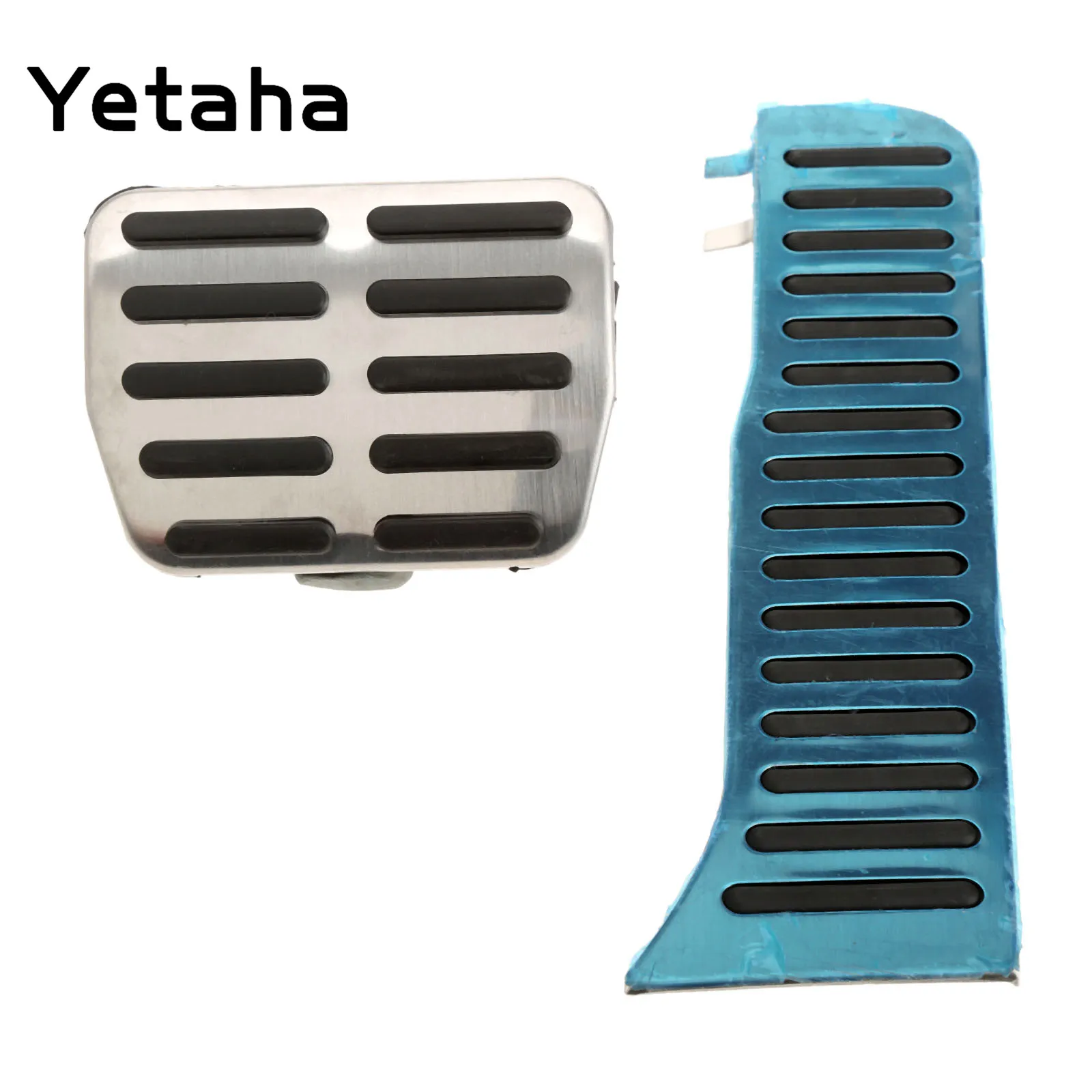 

Yetaha Stainless Steel Brake Pedals Fuel Accelerator Pedal Cover For Volkswagen Tiguan AO Q3 Touran Slip Rubber Auto Styling New