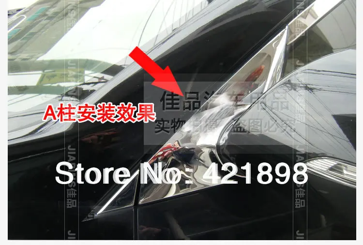 Для Kia Sportage 2010 2012 2013 2014 2015 ABS хромированный зеркальный кронштейн A Pillar window cover|pillar