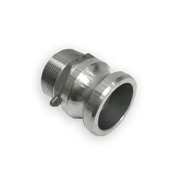 

2pcs 3/4" BSP Male Thread 304 Stainless Steel Type F Plug Camlock Fitting Cam and Groove Coupling