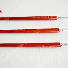 3 шт./компл. высокое качество акварель конский волос кисть для окрашивания волос Короткая Деревянная полюс художника, с круглым носком, вытяжной канат РУЧКА товары для рукоделия