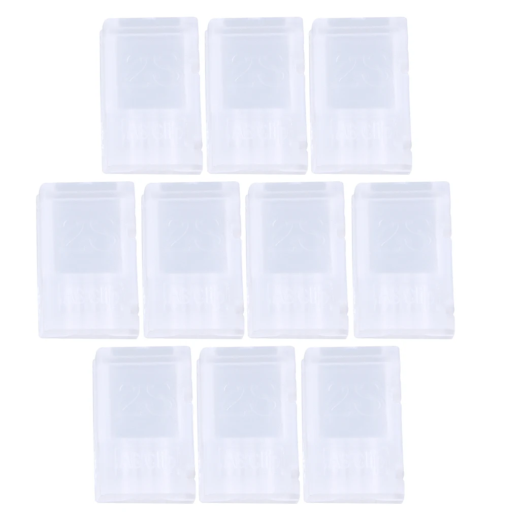 10pcs Lithium Battery Balance Lead Wire Head Protector AB Buckle Clip 2-6S RC Model Aircraft Parts