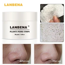 LANBENA Hyaluronic Acid Blackhead Remover Black Mask Nose Acne Aloe Treatment Deep Cleansing Oil control Face Mask Skin Care