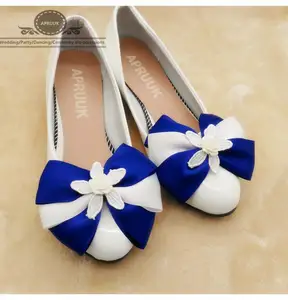 blue low heel