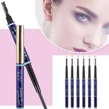Карандаш для бровей, ручка, двуглавый, водонепроницаемый, пот, не отбеливать, стойкая кисть для бровей, пудра, карандаш, макияж, Прямая поставка