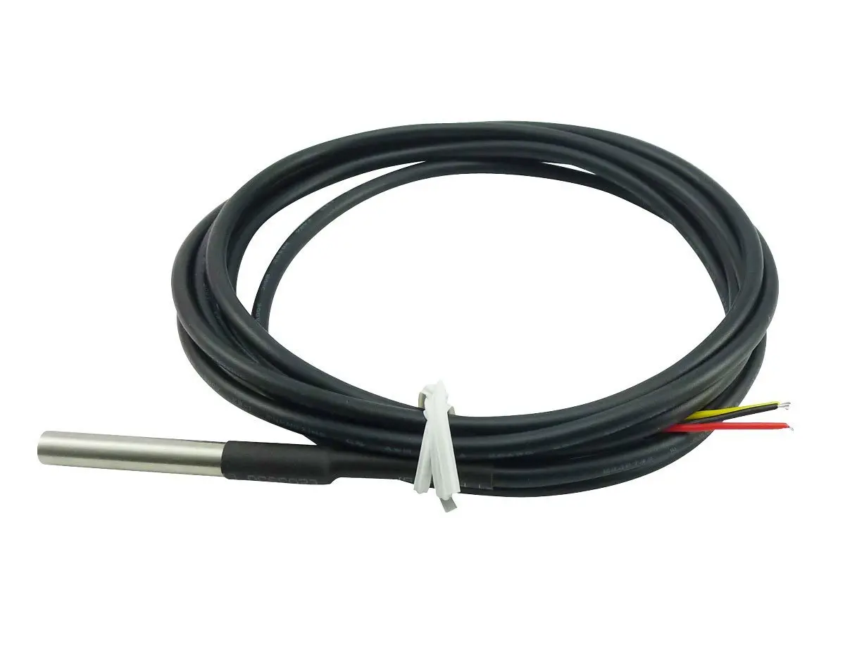 

Aihasd 2M 6*50 Waterproof Digital Temperature Temp Sensor Cable Probe DS18b20