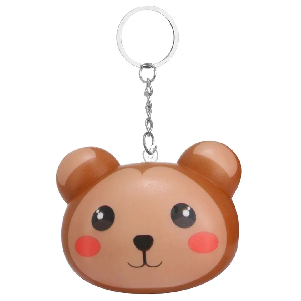 Hot Squishies Keychains Kawaii Cartoon Animal Slow Rising Cream Scented Keychain Stress Relief Toys 6.20