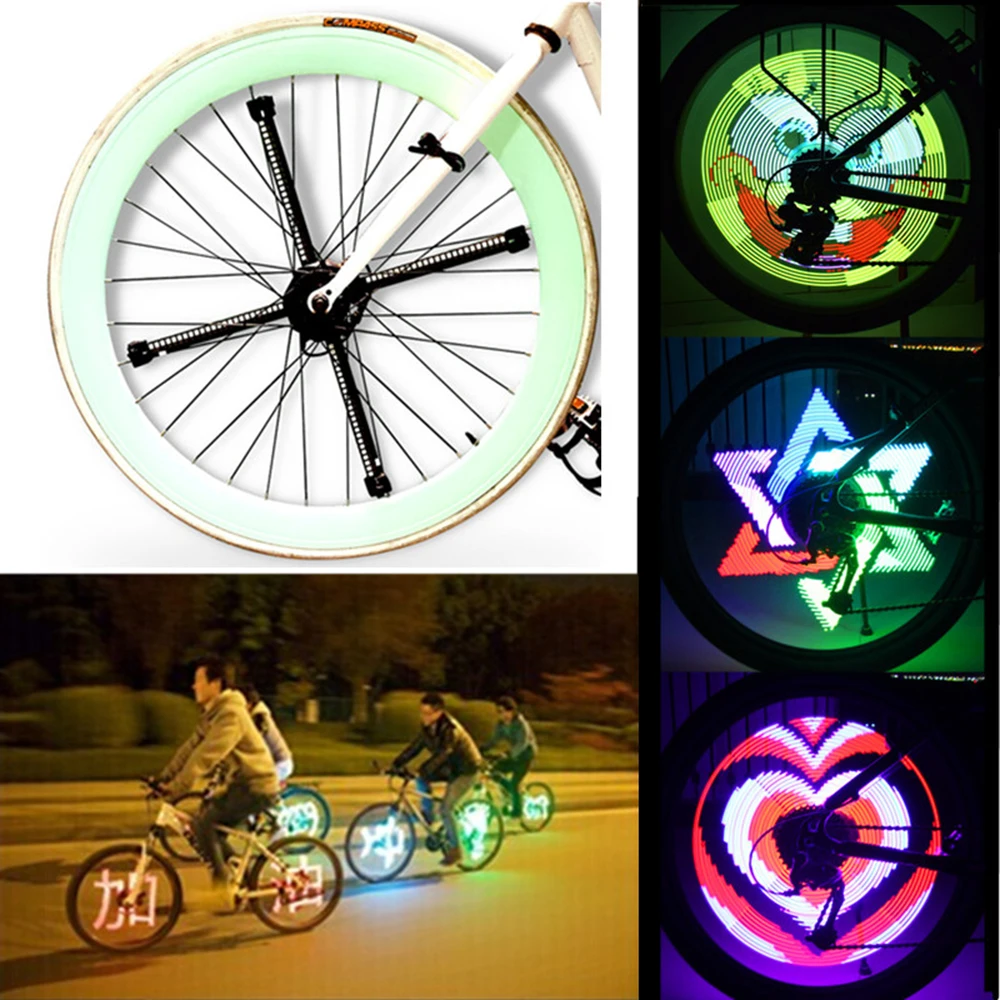 

96/192pcs RGB LED Smart Cycle Bike Bicycle Light Colorful Wheel Spoke Light Programmable DIY Light Lamp Pattern Bicicleta