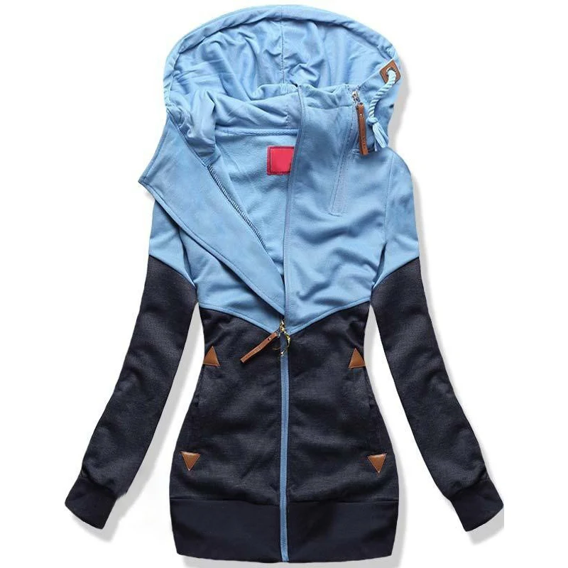  Surmiitro Spring Women Jacket 2019 Autumn Winter Oversized Hooded Sweatshirt Zipper Hoodies Plus Si