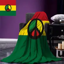 Ямайское одеяло с рисунком регги, символ мира, флаг стран Карибского моря, дизайн американского флага, Флисовое одеяло с рисунком раста для кроватей