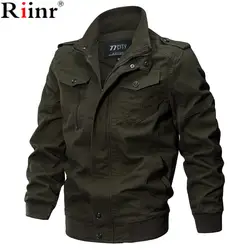 RIINR 2019 новый бренд Военная Униформа куртка для мужчин зимняя хлопковая пальто армии пилот куртки ВВС Весна карго Jaqueta большой