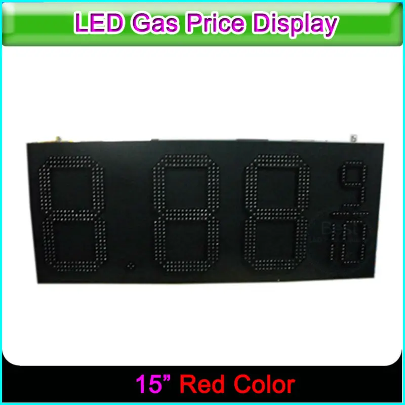 

15 Inch 8.889/10 Gas Station LED Price Sign LED Gas Price Signs Digital Gas Station LED Price Display