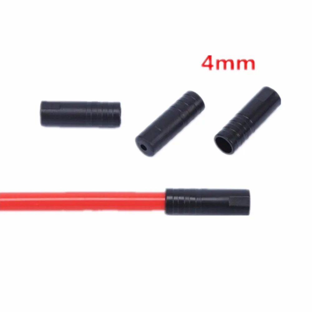 Bike Bicycle Cable Housing Brake Gear Outer Cable End Caps Tips Crimps 100Pc 4/5mm