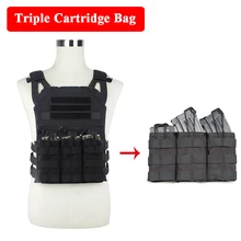 Тактический Открытый Топ подсумок военный Пейнтбол страйкбол тройной картридж 1000D нейлон материал аксессуары сумки