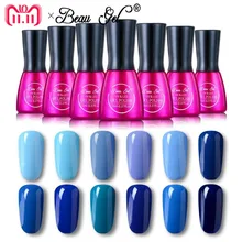 

Prefect Beau Gel 7ml Blue Color Series UV Gel Nail Polish Semi Permanent UV Lacquer Nails Pure Nail Art 12 Colors Nail Varnish