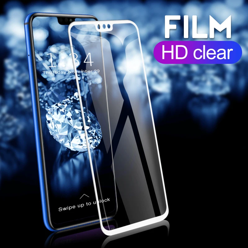 Закаленное стекло с полным покрытием для Huawei Honor 8X 10 9 8 Lite 8C 8A 7X 6X Play 6A защитная