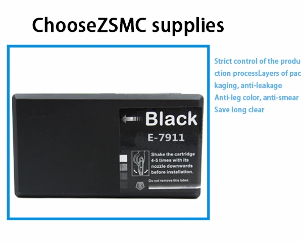 4 шт. Подходит для epson 79XL чернильный картридж T7911 T7912 T7913 T7914 для WF-4630DWF/WF-4640DT принтер