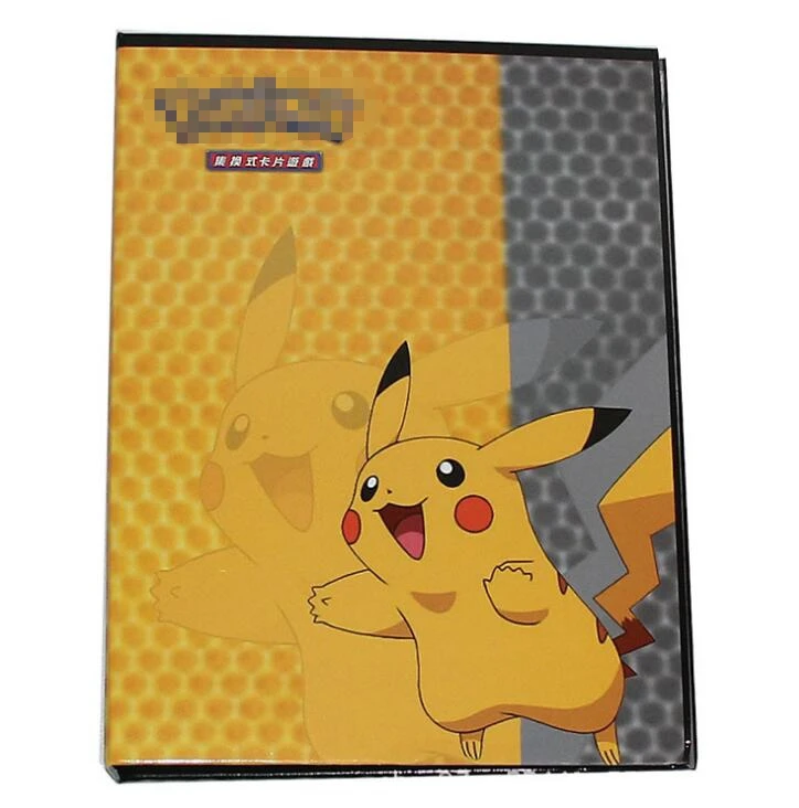 Коллекция, твердый переплет, Pokemon cards, альбом, книга Пикачу, топ загруженный список, играющий держатель, альбом, игрушки для нового подарка - Цвет: pikachu