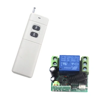 

Best Price DC 12V 1CH Wireless Remote Control Switch System Receiver & 2 Keys Long Range Remote 315mhz/433mhz 4217