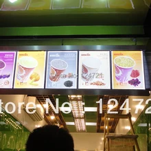 Дисплей настенный a2 размер в готовом виде светодиодный дисплей с лайтбоксом для панель для меню ресторана или супермаркеты рекламный щит