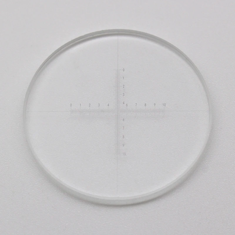 DIV 0.1 mm Eyepiece Micrometer for Microscope Ocular Calibration Graticule Cross Ruler 10x10 Scale CAT907 C7 Measuring Scales