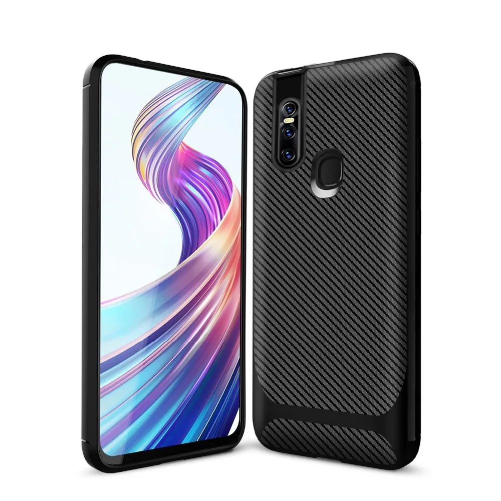 Luxury Slim Tpu Phone Cover For Vivo V15 Silicone Soft Carbon Fiber Protective Shockproof Cover For Vivo V15 Pro Case Luxury Slim Tpu Phone Cover For Vivo V15 Silicone Soft Carbon Fiber Protective Shockproof Cover For Vivo V15 Pro Case