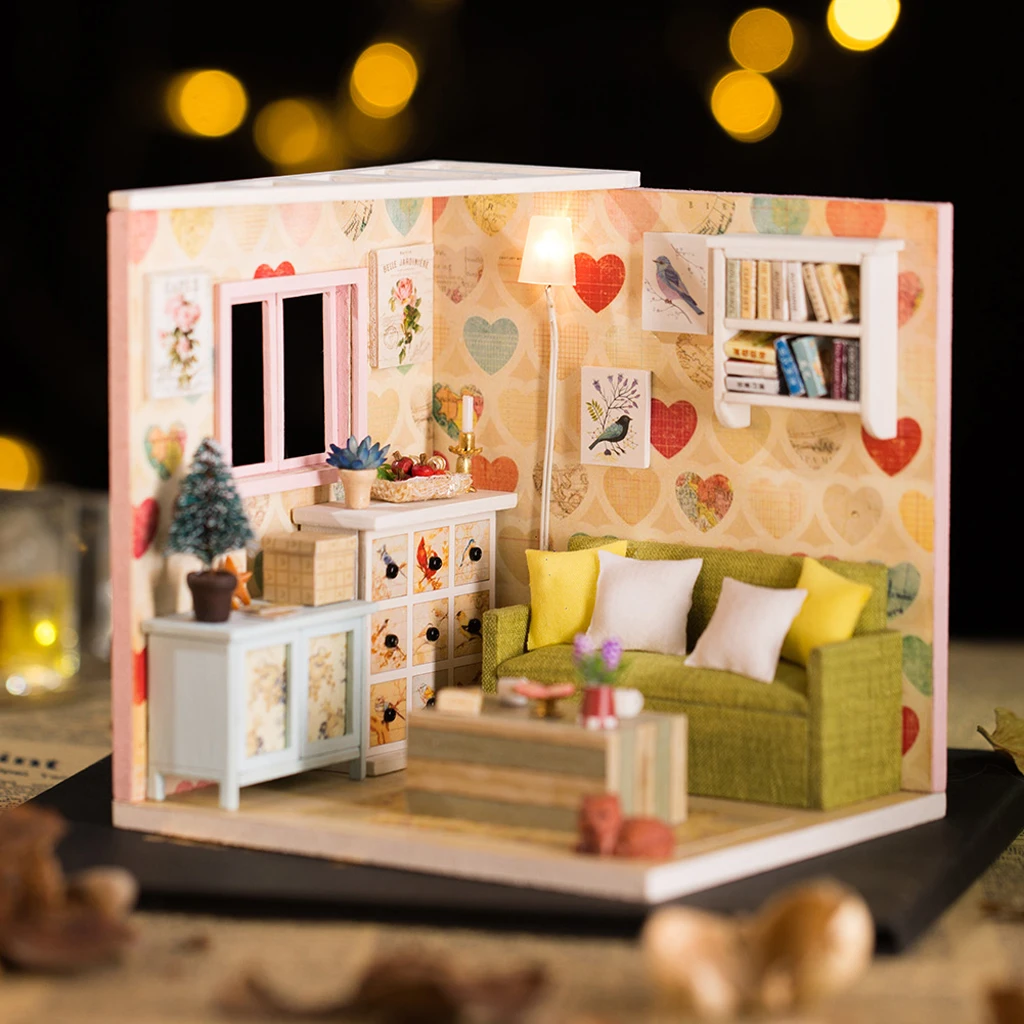 MagiDeal 1/24 DIY Миниатюрный Кукольный домик набор мебели аксессуар-отдых