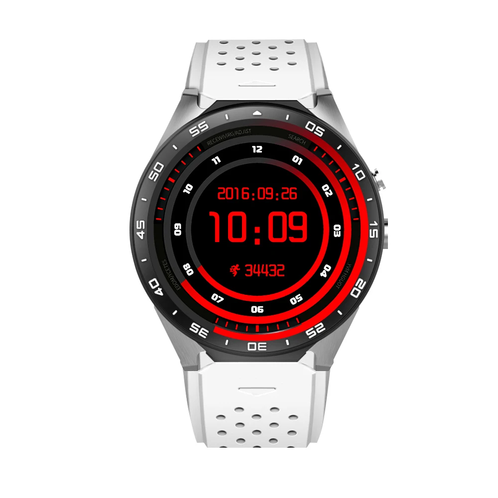 Kw88 android 5.1 OS Smart watch electronics android MTK6580 quad core Processor Heart Rate 3G wifi Wireless SmartWatch