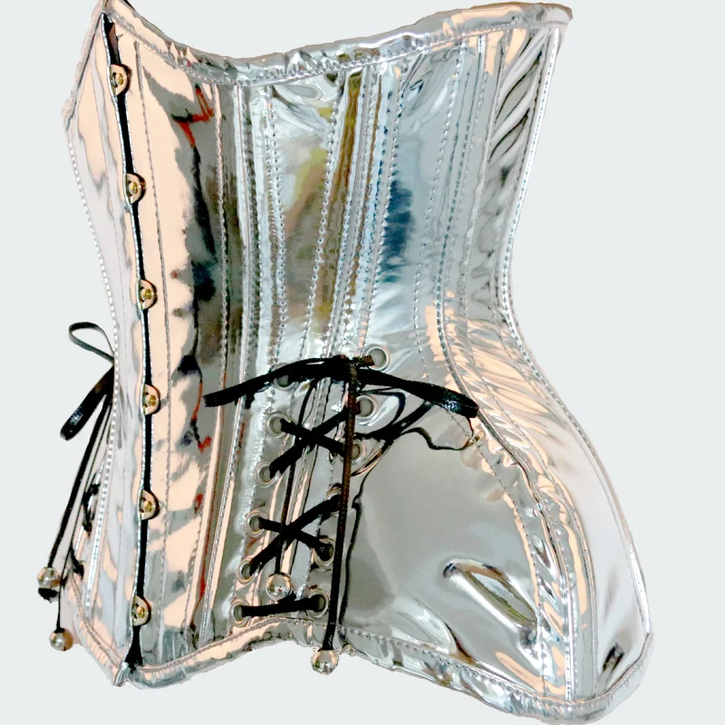 Annzley Best Corset For Waist Training 24 Pieces Steel Bonings Leather Underbust Corset  (5)