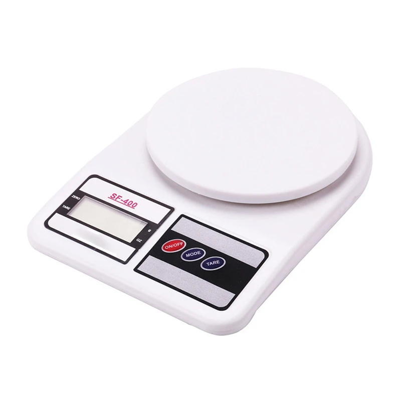 Digital Electronic Kitchen Scale 10KG/1G LCD Food Diet Weigh White Digital Electronic Kitchen Scale 10KG/1G LCD Food Diet Weigh White