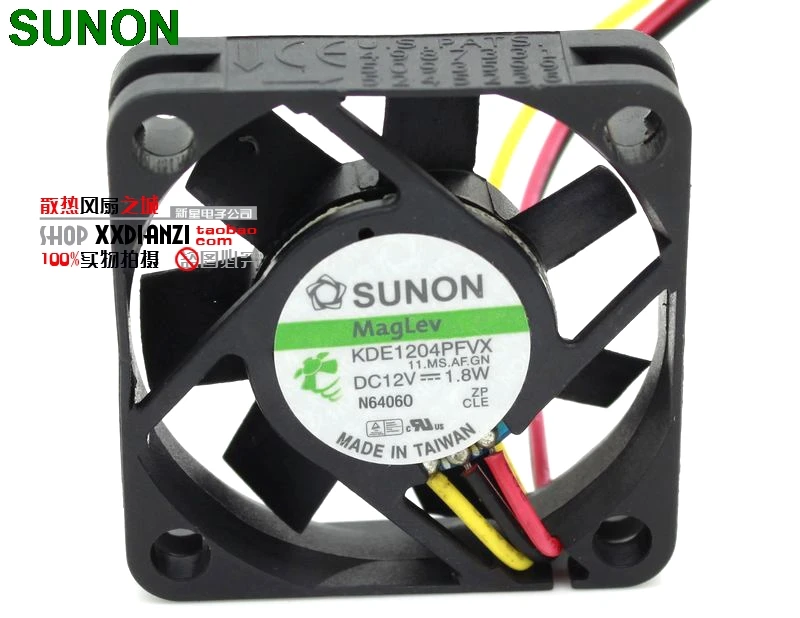 For Sunon fan KDE1204PFVX 40*40*10 mm 12V 1.8W with a 3-wire switch server inverter cooling | Компьютеры и офис