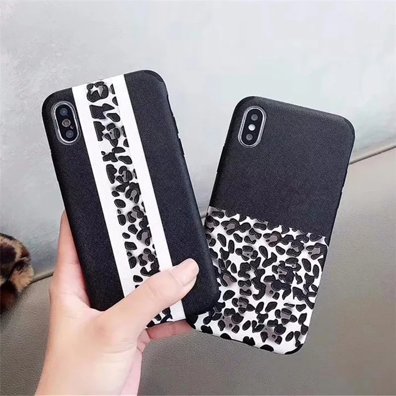2018 Luxury 3D relief Leopard Print Phone Case For iPhone