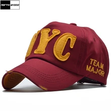 [NORTHWOOD] модные повседневные бейсболки женские хлопковые Кепка кость бейсболки шапки кепки мужские Nyc буквы NY бейсболки s