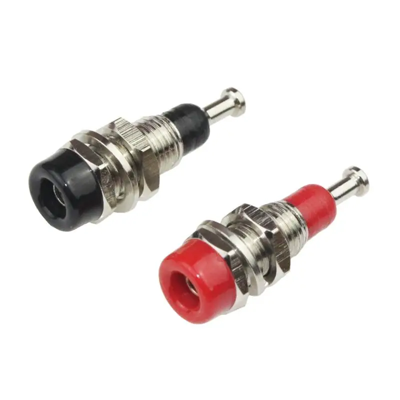 

5pcs Insulated Metal Clad Multimeter 2mm Panel Mount Tip Jacks For Connection BS2104
