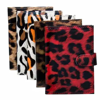 

Leopard Faux Leather Travel Passport Holder Cover Case ID Card Protective Bag