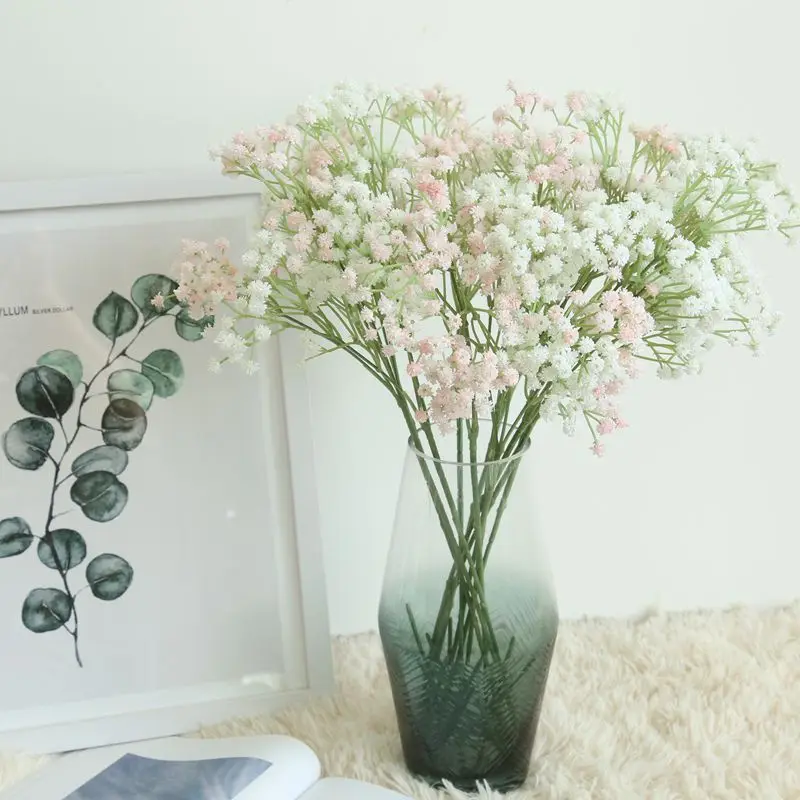 

135 Heads Artificial Flowers False Baby's Breath Gypsophila Wedding Decoration Birthday DIY Photo Props Flower Heads Branch