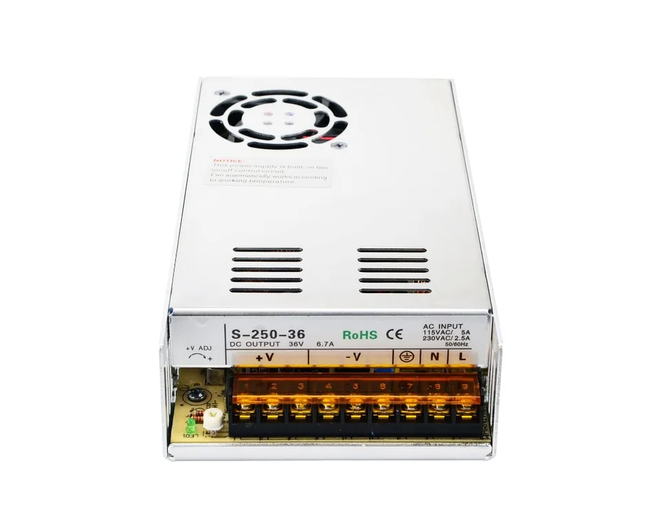 New AC100-240V to 36VDC 9.7A 350W DC Regulated Switching LED Power Supply CNC