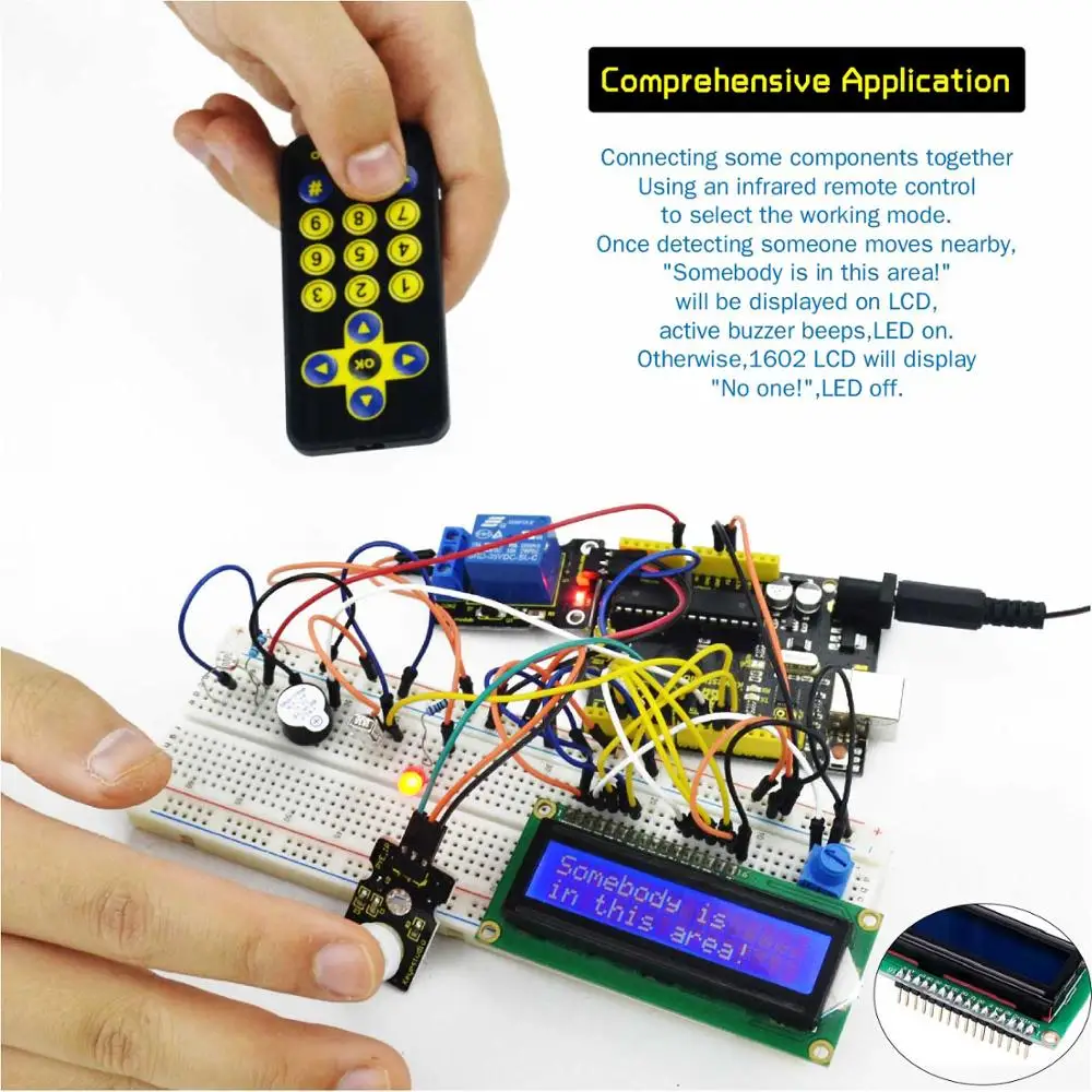 Keyestudio супер стартовый набор/RFID Обучающий набор совместим с Arduino стартовый набор(UNOR3) с учебником/Подарочная коробка