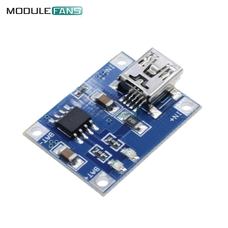 

5pcs TP4056 Mini USB 5V 1A 18650 Lithium Battery Charger Board With Led Indicator Over Charge Discharge Protection 4.5~5.5V