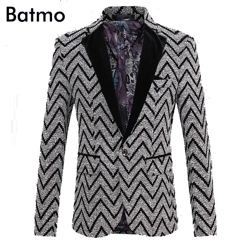 Fit Coton Hommes Taille La X06 Occasionnels Slim De Batmo 2017 Tissu Pour Nouvelle Blazer M Bande Veste Plus Printemps 5xl Arrivée oCxdBre