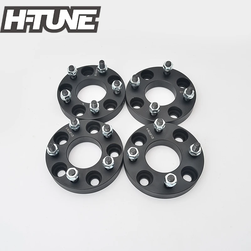 

H-TUNE 4PCS Forged Aluminum Black 5x114.3PCD 67.1CB 25mm Wheel Spacers fit for Lancer EVO RX7 MPV MX5