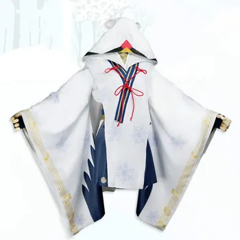 

Anime New Arrival 2018 Vocaloid Snow MIKU Yuki Witch Kagura ver. Kimono Halloween Carnival Cosplay Costume Fashion