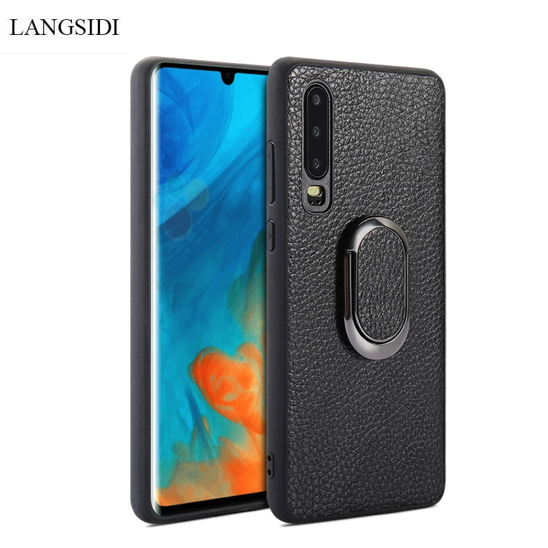 

Multi-functional bracket for huawie p30pro High end Business case for hauwei p30 p20pro P20 Car bracket leather phone case
