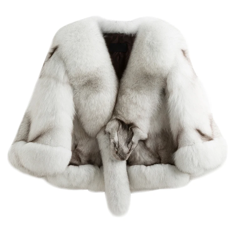 Discount AYUNSUE Natural Fox Fur Coat Female Jacket Winter Jacket Women Clothes 2019 Cape Coat Women Luxury Outwear Abrigo Mujer MY3528 5