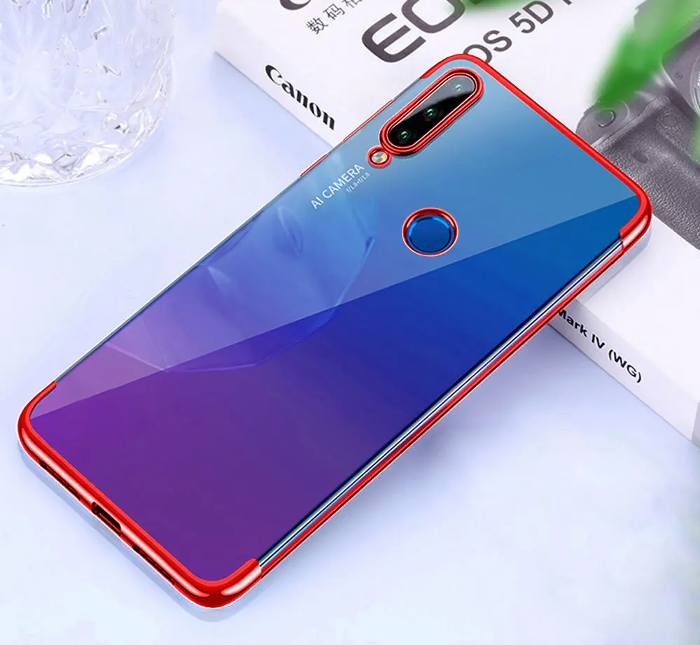 Чехлы с покрытием из ТПУ для huawei Honor 10 Lite View V10 V20 Honor 20 Lite Honor 10i, мягкая силиконовая прозрачная задняя крышка, чехлы для телефонов - Цвет: Красный