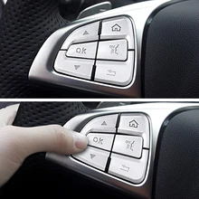 Car Styling Steering Wheel Button Covers Trim Stickers For Mercedes Benz Glc A C Class W205 X253 Cla C177 Gla X156 Accessories Car Styling Steering Wheel Button Covers Trim Stickers For Mercedes Benz Glc A C Class W205 X253 Cla C177 Gla X156 Accessories