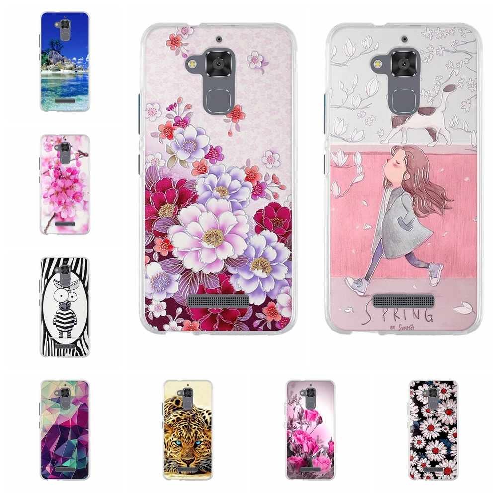 

Case For Asus Zenfone 3 Max ZC520TL Case 5.2 inch Soft TPU Back Phone Case For Asus Zenfone 3 Max ZC520TL Cover 3D Stereo Relief