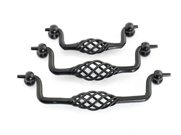 

Decorite Cabinet Hardware Black Iron  Knob Handle NEW (C.C.:96mm,Length:110mm)