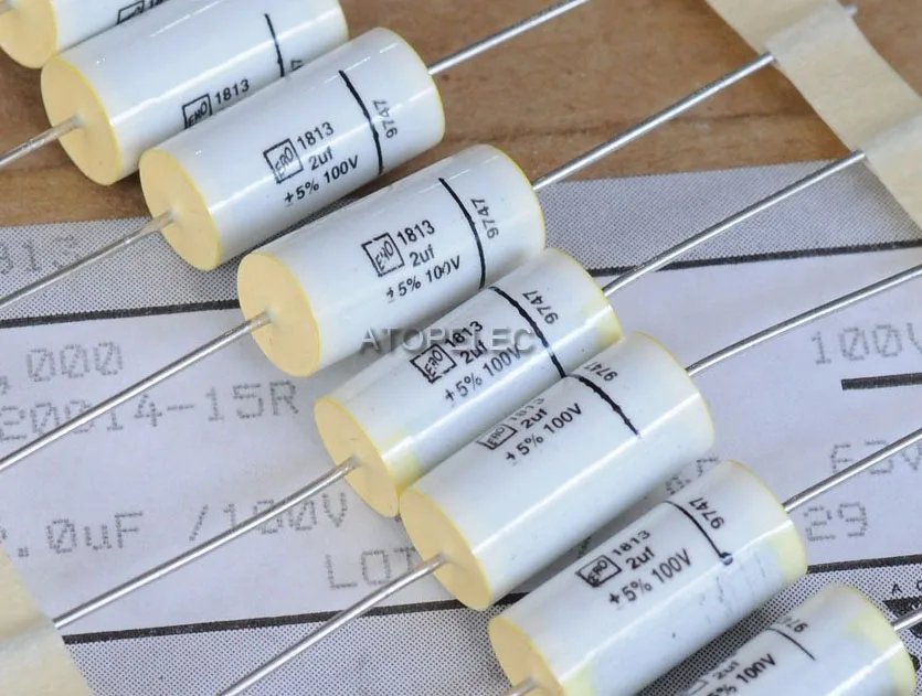 

ERO 2uF/100V 5% MKT1813 Axial Film Capacitors Hi-Fi Audio