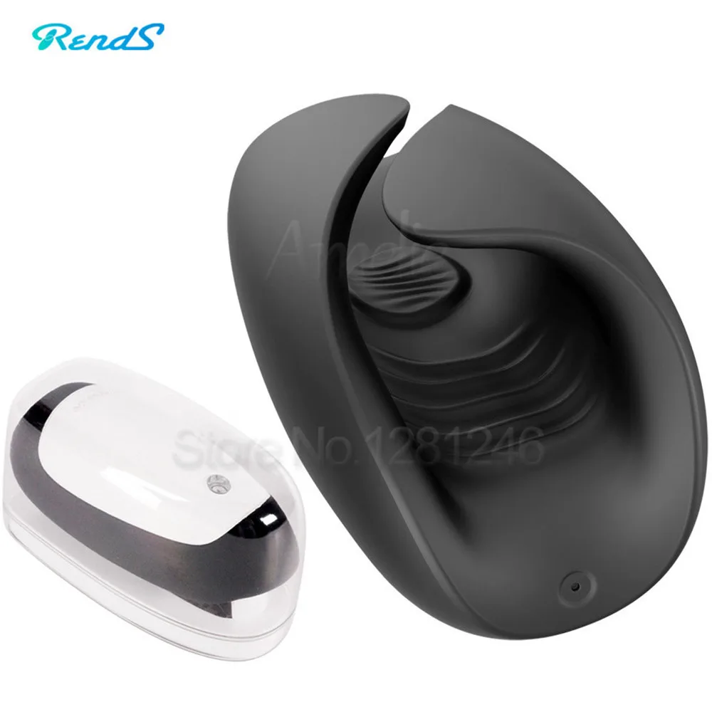 Rends Oral Male Masturbator USB Charging Delay Training Vibrator Automatic Sex Machine Pulse Masturbation Adult Sex Toys for Men