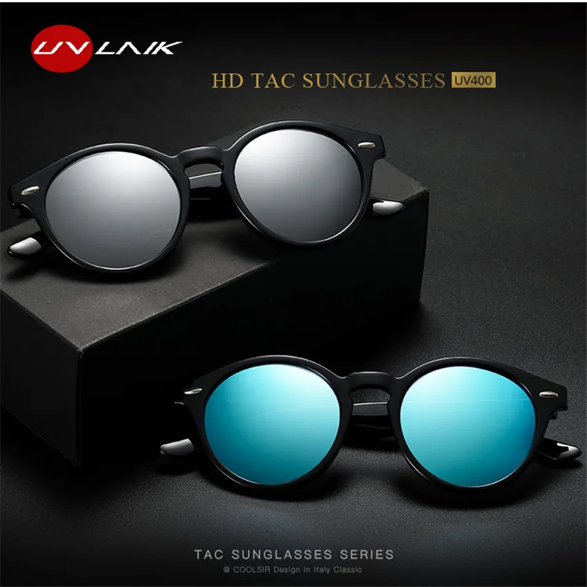 UVLAIK, мужские солнцезащитные очки, поляризационные, для вождения, с покрытием, солнцезащитные очки, зеркальные, Полароид, очки для спорта, водителя, черная оправа, очки